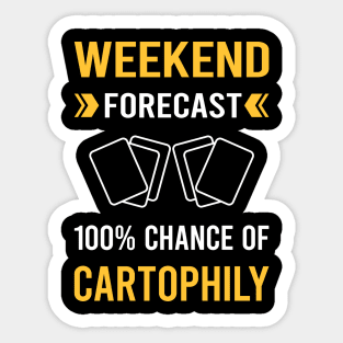 Weekend Forecast Cartophily Cartophilist Sticker